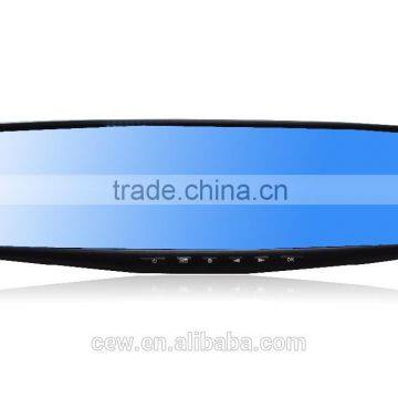 Newest 4.3 Inch Car Black Box Dual Lens Video Recorder Dash Cam Rearview Mirror Car Camera 1080P HD Car DVR