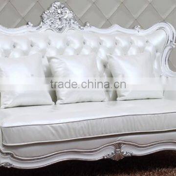 Factory Wholesale Living Room Furniture Sofa, White Leather Sofa, Luxury Sofas photo-2