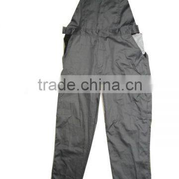 GRAY AND BLACK WORKWEAR BIBPANTS