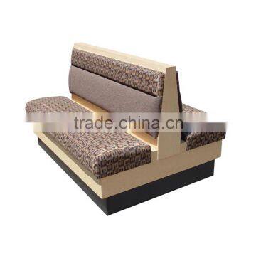 Modern leather restaurant booth seat sofa YK7030