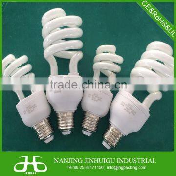 Half sprial Shape and CFL Principle energy saving bulbs