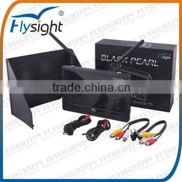 C863 Flysight 5.8G FPV 32CH Dual Diversity HD 7" Monitor RX-LCD Monitor Black Pearl RC801 w/Dual Antennas