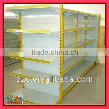 Double-sided Flat Back Supermarket Shelf Store Display Equipment Metal Gondola