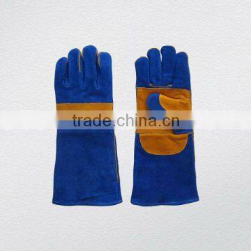 Premium quality cow split leather welding glove with Kevlar thead sewn