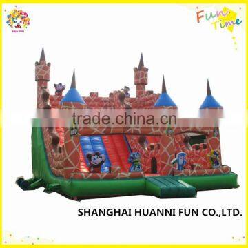 Giant PVC0.55mm Inflatable Water Slide, Inflatable Slides with Pool