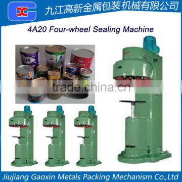 Tin Can Seaming Machine Semi-automatic Four Wheel Sealing Machine