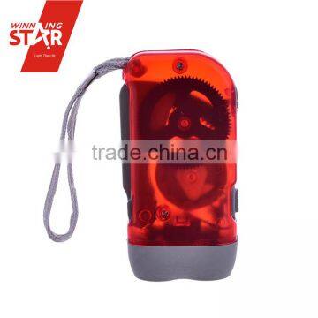 Wholesale Best Mini Waterproof Plastic Hand Crank Shake 3 led Flashlight