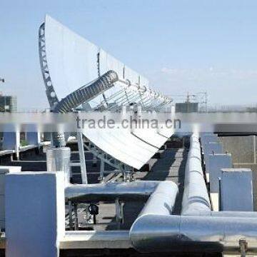 Wood Process industry solar parabolic trough collector boiler Colector de canal parabolico