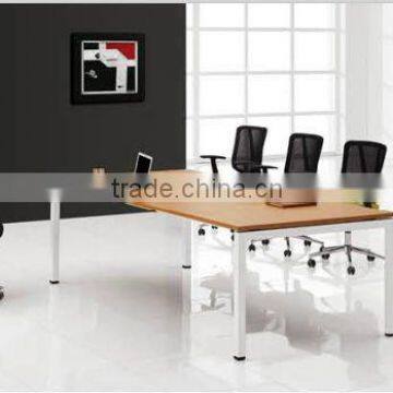 2012 new modern meeting table with steel leg