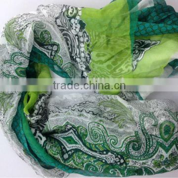 big repeat size printing silk scarf latest design 2009