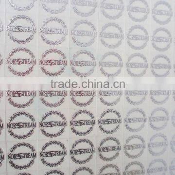 electroforming nickel sticker; Foil Self Adhesive Sticker