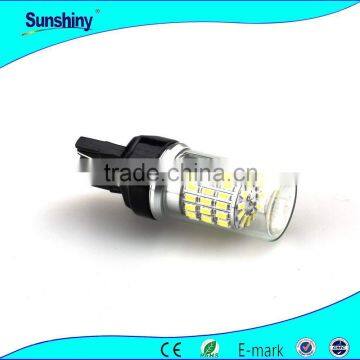 7443 w21/5w car bulb 66smd 25w t20 canbus led lamp