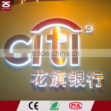 Custom Made 3d Stainless Steel Backlit Led Sign Lighted Channel Letters photo-2