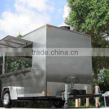 Big Wheels Sliding Windows Electric Mobile Food Cart/food Trailer/food Van photo-2