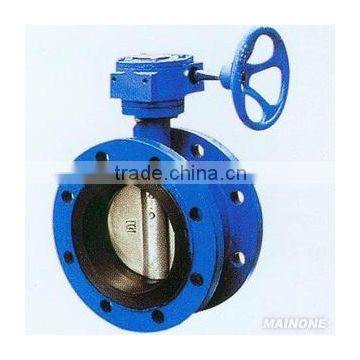 Rubber seat flange butterfly valve