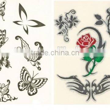 280 special design butterfly glitter body transfer tattoo stickers