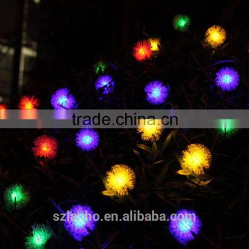 2016 hot popular Chuzzle shaped Solar powered Fairy 4.8m 20Led String Lights for Outdoor Gardens Christmas Party wedding