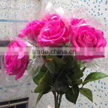 Handmad High Quality Latex Real Touch Rose Flower photo-5