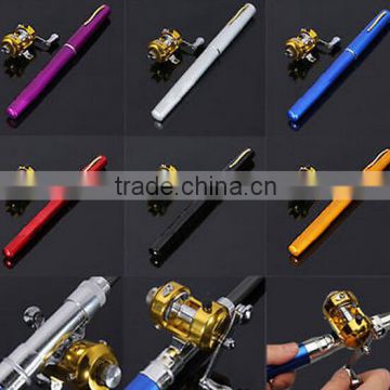 Mini Portable Pocket Fishing rod / pen fishing rod / fishing Rod Pole Reel