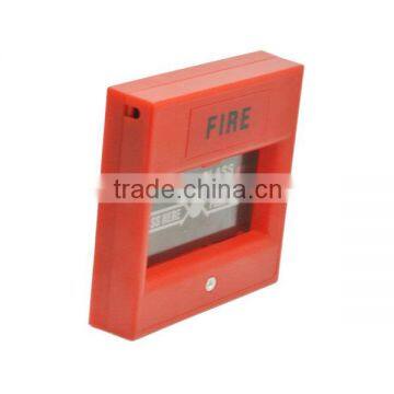 Red color Single Pole 24VDC square fire alarm call point