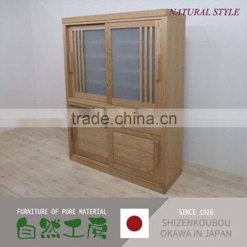 Durable and Easy to Use Japanese High-quality Wooden Cabinet for Dining Room for House Use , Various Size Also Available
