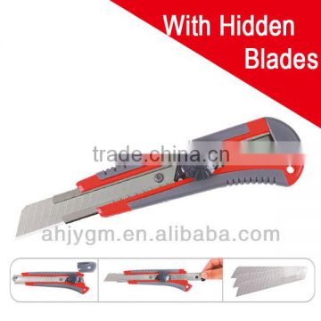 Different Colors ABS Cutter Knife with One Hidden Refill Blade