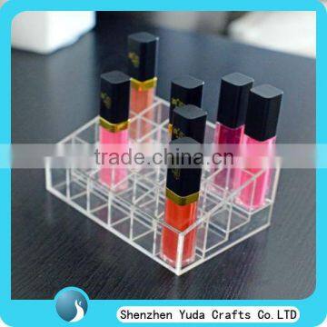 high clear acrylic/plexigalss/lucite custom made tabletop desktop countertop cosmetic display cheap high quality