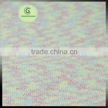 Colorful Space Dye Yarn Coarser Spun Knit Interlock Fabric photo-3