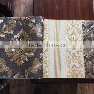 Classical Design Vinyl Flooring Deep Embossed Flower Making Wallpaper for House photo-6