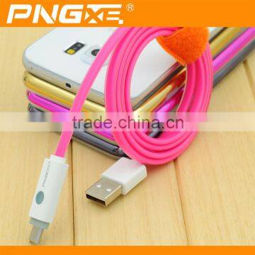 PNGXE Hot Selling Wholesale Micro Usb Cable For Iphone5 LED Light 8 Pin Usb Cable