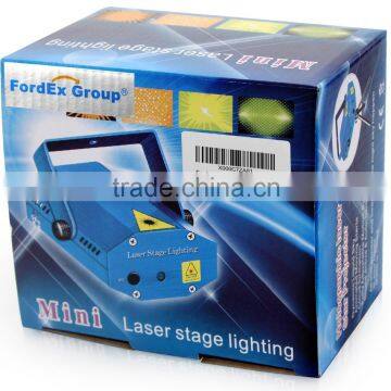 Sidiou Group Mini Red and Green Laser Stage Lighting Moving Party Stage Light Projector Stage Lighting Disco Show Laser (Silver) photo-6