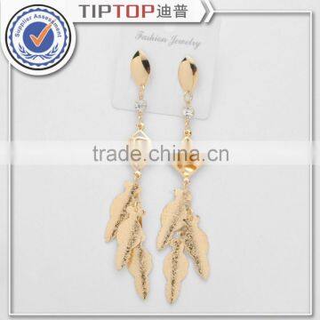 hot sale Antiallergic plantinum yellow Gold Plated Earrings For Women