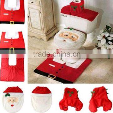 2015 New Hot Santa Snowman Xmas Toilet Set