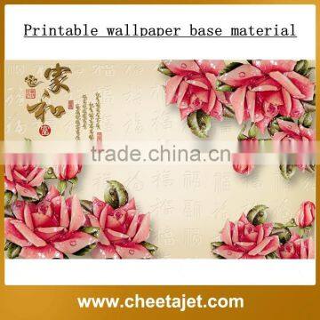 Upscale inkjet printing environmentally friendly seamless wallpaper base material