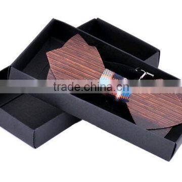 2016 Novelty Solid Good Quality Wood Bow Tie For Men Classic Wood Bowties Neckwear 3D Handmade Butterfly Wood Tie Factory photo-2