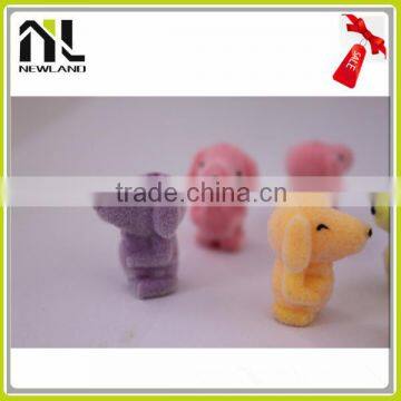 Factory New Lovely Flocking Miniature Animal mini plastic toy animal mini sex animal with women