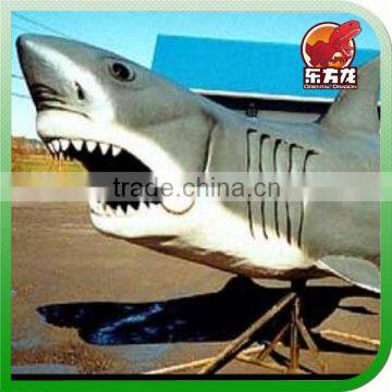 Theme park Decoration fiberglass artificial shark statue