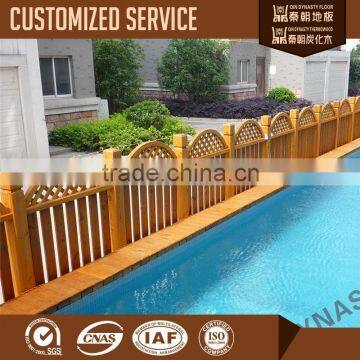 Solid Thermowood for Swimming Pool Safety Fence