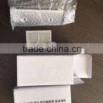 Portable Menu Power Bank 10000mah LED Light Brushed Aluminum Backup Battery