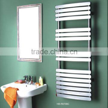 HB-R07 series bathroom hot water heated steel ladder towel racks warmer towe rails radiator