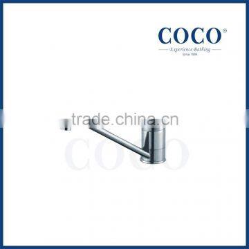 Bathroom deck mounted copper mixer basin faucet