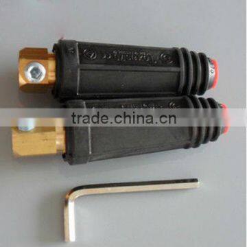 euro type 50-70 welding cable joint male and female black