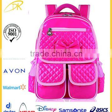 China direct factory girls school bag, new design school bag, wholesale children school bag