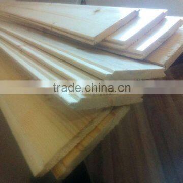 Original spruce wood wall panel wooden ceiling