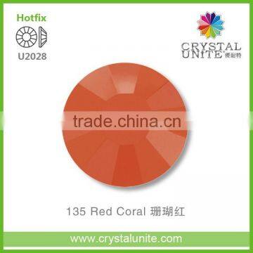 U2028 Red Coral Optimal Hot Fix Rhinestone