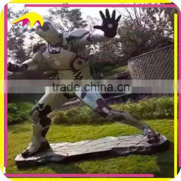 KANO0551 Children Playground Decorative Artificial Fiberglass Iron Man Statue photo-3