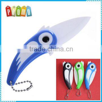 Wholesale nice bird shaped folding ceramic knife, pocket knife