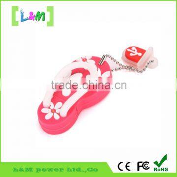 Promotional gift pvc usb flash drive with custom logo/shoes shape usb flash memory stick