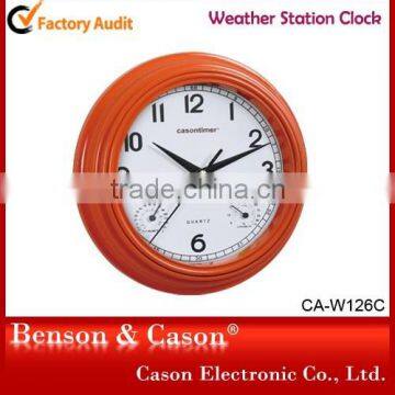 Cason Christmas Weather Station Modern Wall Clock photo-3