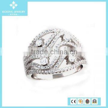 2015 Sterling Silver Latest Design Wedding Diamond Ring photo-4